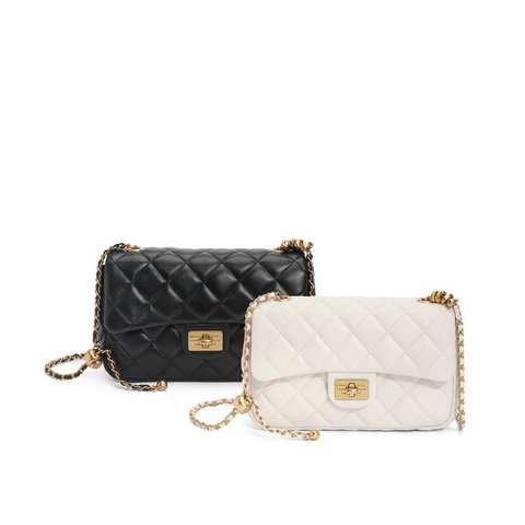 百丽包包真皮2024夏新商场同款羊皮小香风百搭单肩斜挎包X6916BX4