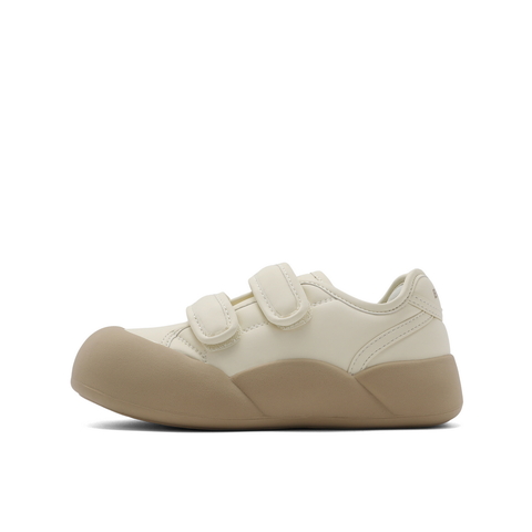 百丽膨膨厚底板鞋童鞋女24春新商场同款百搭小白鞋91780A84