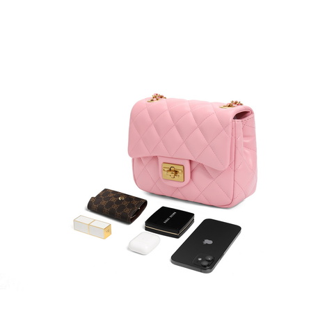 百丽包包女2024夏新商场同款小香风休闲单肩斜挎绗缝包X6972BX4