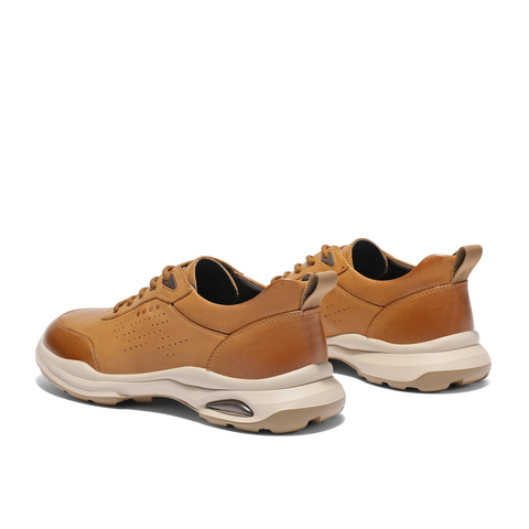 百丽轻便厚底休闲鞋男2024夏新商场同款牛皮革商务运动鞋8GZ01BM4