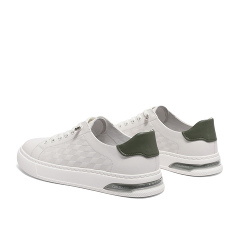 百丽时尚撞色小白鞋男款2024夏新商场同款牛皮革休闲板鞋8GK01BM4