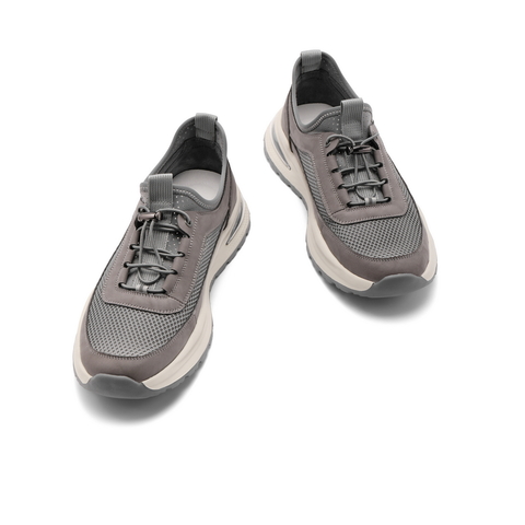 百丽网面透气休闲鞋男鞋2024夏新轻便厚底户外跑步运动鞋A1554BM4