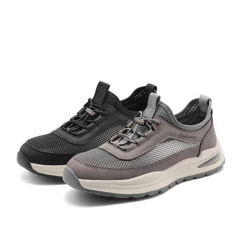 百丽网面透气休闲鞋男鞋2024夏新轻便厚底户外跑步运动鞋A1554BM4