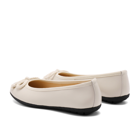 百丽芭蕾风玛丽珍鞋女24夏新款蝴蝶结浅口平底单鞋B1978CQ4