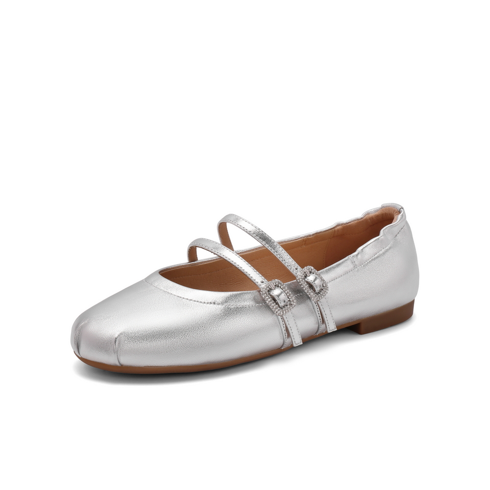 百丽一字带玛丽珍鞋女款24夏新商场同款芭蕾风单鞋3H9A8CQ4