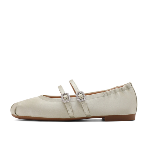 百丽一字细带玛丽珍鞋女24夏新款商场同款芭蕾风单鞋3H9A8CQ4