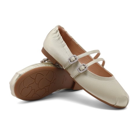 百丽一字细带玛丽珍鞋女24夏新款商场同款芭蕾风单鞋3H9A8CQ4