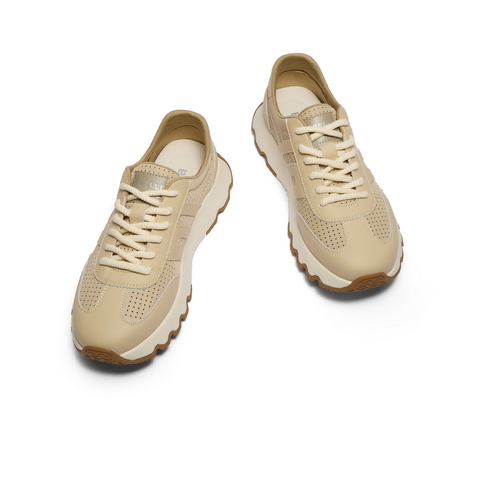 百丽网孔透气休闲鞋男2024夏新复古阿甘鞋厚底运动老爹鞋A1555BM4