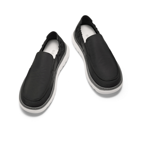 百丽舒适透气套脚休闲鞋男款2024夏新轻便厚底一脚蹬布鞋A1522BM4