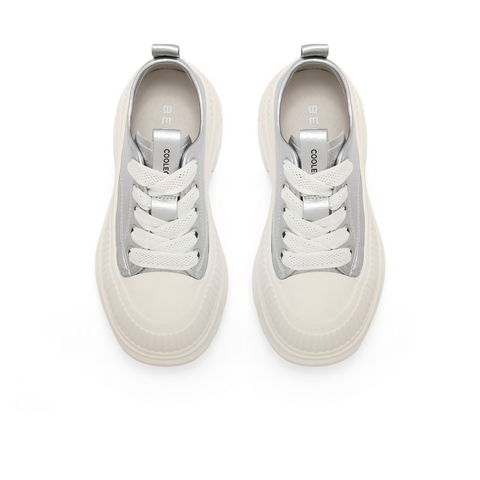 百丽厚底百搭小白鞋女2024秋舒适休闲简约鞋B2036CM4