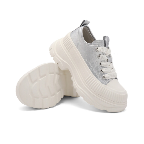 百丽厚底百搭小白鞋女2024秋舒适休闲简约鞋B2036CM4