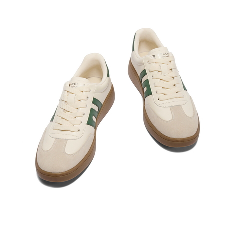 百丽撞色休闲鞋男鞋2024秋新商场同款复古德训鞋运动板鞋8LL01CM4