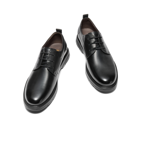 百丽通勤商务鞋男士2024秋新商场同款牛皮革婚鞋正装皮鞋8KH01CM4