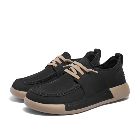 百丽潮搭休闲皮鞋男鞋2024秋新商场同款牛皮革户外工装鞋8LT01CM4