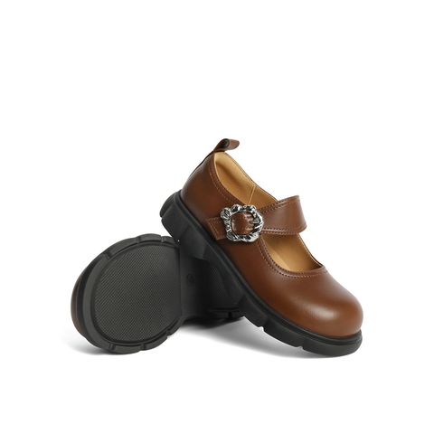 百丽浅口玛丽珍童鞋女2024秋季新款商场同款英伦风小皮鞋A5305C84