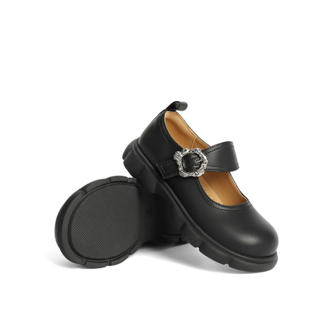 百丽浅口玛丽珍童鞋女2024秋季新款商场同款英伦风小皮鞋A5305C84