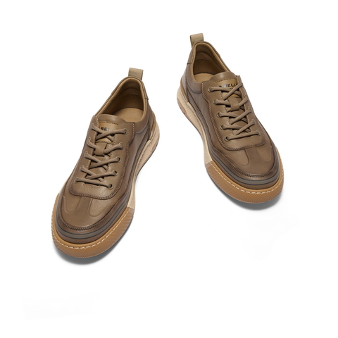 百丽舒适硬朗休闲板鞋男鞋2024秋新商场同款户外工装鞋子D2F01CM4