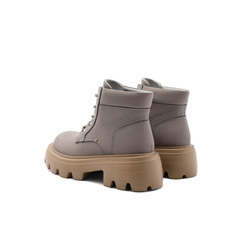 百丽厚底增高工装靴女2024冬新商场同款户外徒步短靴B5A1DDD4