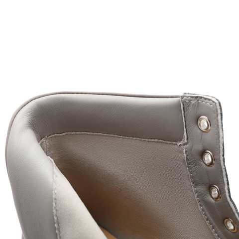 百丽厚底增高工装靴女2024冬新商场同款户外徒步短靴B5A1DDD4