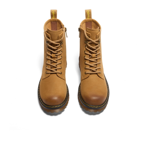 百丽时尚舒适工装靴女2024冬新商场同款户外休闲短靴BCX62DZ4