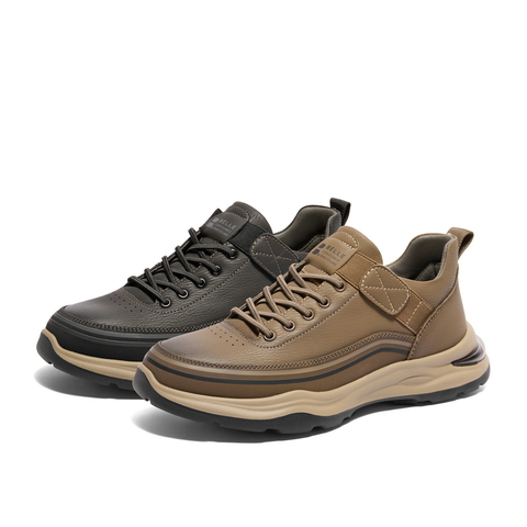 百丽厚底休闲鞋男2024冬新商场同款户外高帮运动鞋工装鞋8MU01DD4