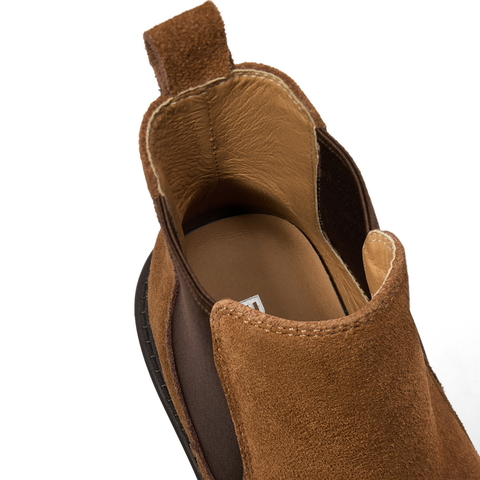 百丽户外潮搭休闲靴男靴2024冬新英伦风短靴切尔西靴加绒A1691DD4