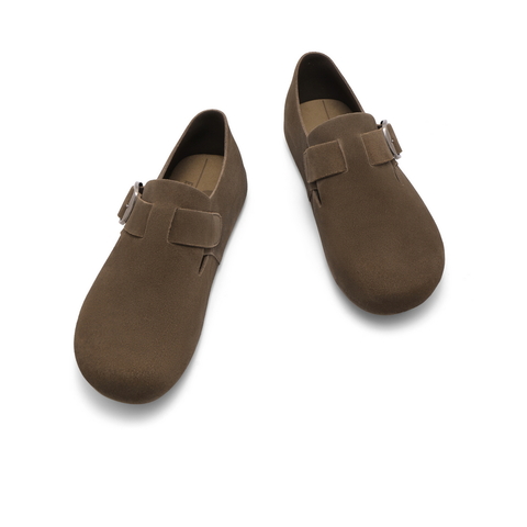 百丽全麦吐司鞋男2024秋新商场同款休闲鞋全包勃肯鞋8NW01CM4