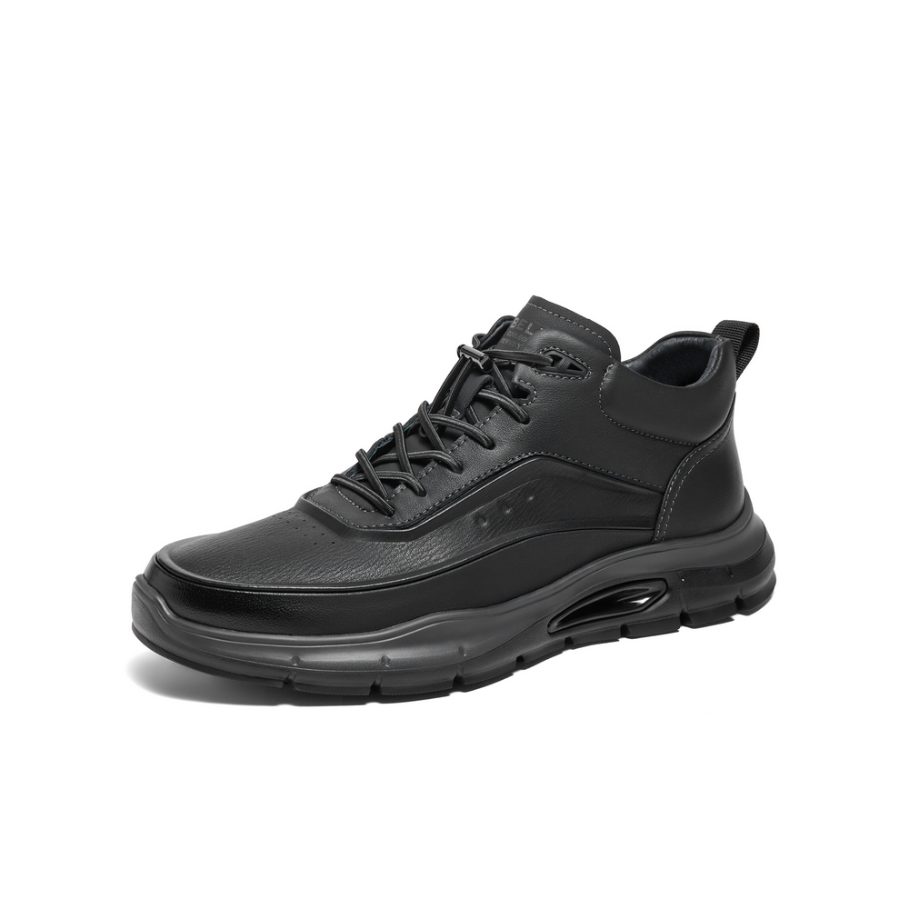 百丽高帮休闲健步鞋男2024冬新商场同款厚底商务运动鞋子8MX01DD4