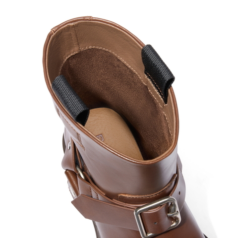 百丽时尚百搭休闲靴女2024冬新休闲短筒休闲靴B2170DZ4