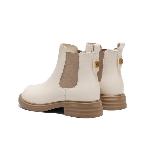 百丽舒适切尔西靴女2024冬新商场同款真皮时尚靴B7D1DDD4