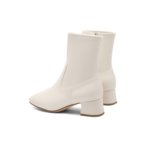 百丽舒适休闲弹力靴女2024冬新时尚厚底靴3LI60DZ4