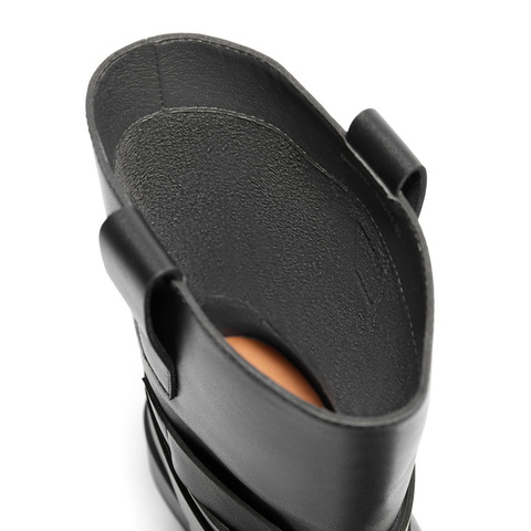 百丽复古休闲靴女2024冬新商场同款真皮时尚中靴B8E1DDZ4