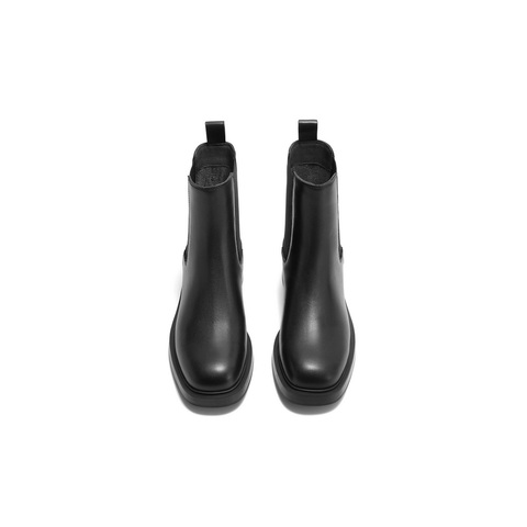 百丽时尚切尔西靴女2024冬新商场同款真皮舒适短靴3EL63DZ4