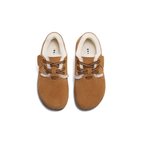 百丽枕头吐司鞋女2024冬新加绒保暖舒适勃肯鞋B2314DM4