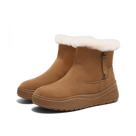 百丽时尚户外雪地靴女2024冬新商场同款保暖加绒短靴C1W1DDD4
