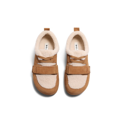 百丽休闲居家勃肯鞋女2024冬新保暖毛毛鞋B2291DM4