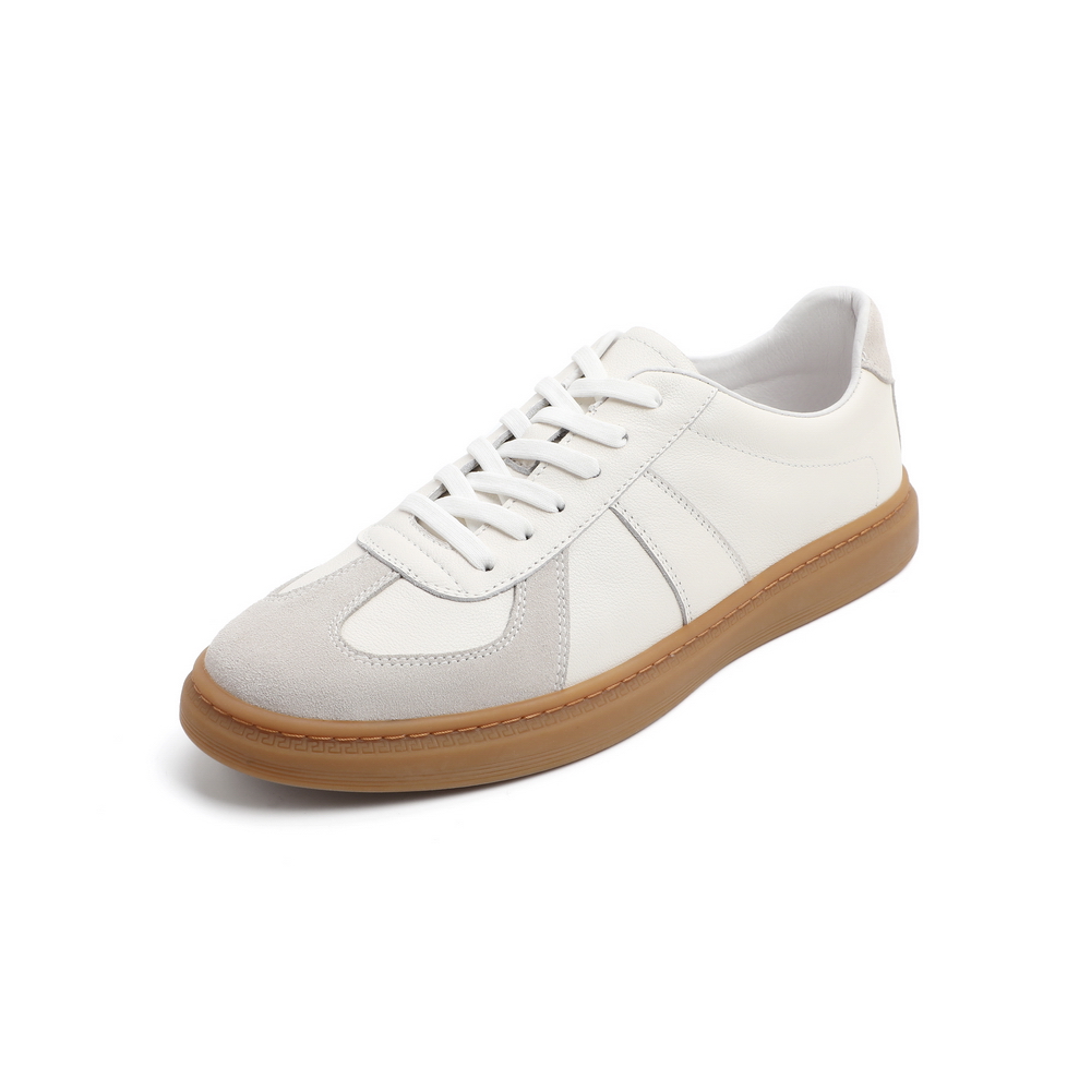 百丽复古悠悠鞋板鞋男春夏款软底潮流休闲小白鞋52022AM4