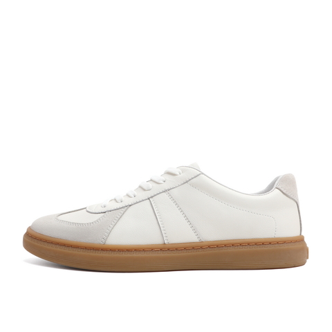 百丽复古悠悠鞋板鞋男春夏款软底潮流休闲小白鞋52022AM4