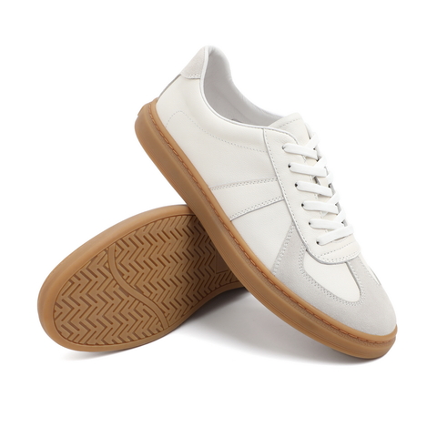 百丽复古悠悠鞋板鞋男春夏款软底潮流休闲小白鞋52022AM4