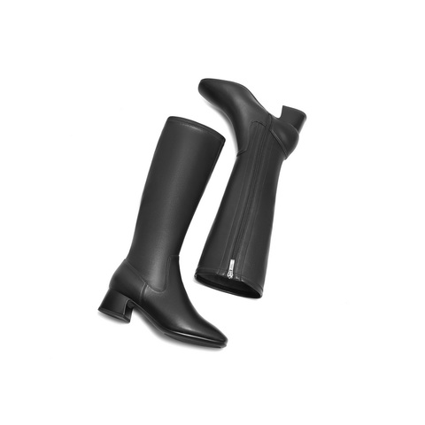 百丽舒适粗跟增高弹力靴女2024冬新休闲时尚靴3LI71DG4