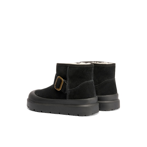 百丽户外休闲雪地靴女2024冬新保暖加绒短靴B2168DM4