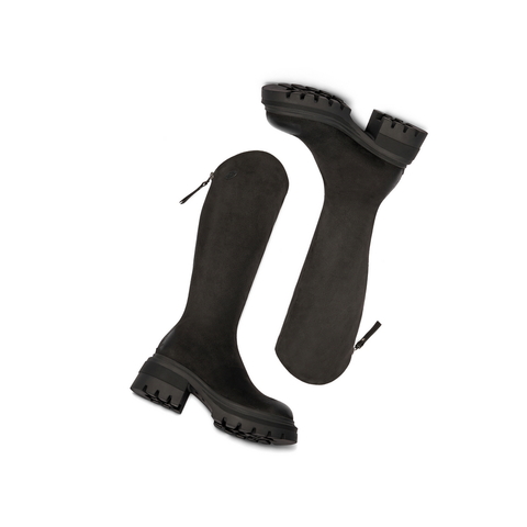 百丽长筒弹力靴女2024冬新商场同款增高时尚靴B9U1DDG4