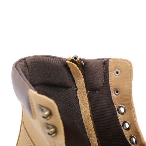 百丽复古厚底工装靴女2024冬新商场同款户外休闲大黄短靴B9R1DDD4