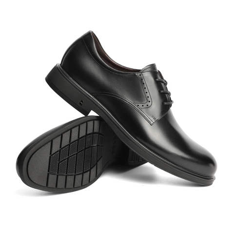 百丽商务皮鞋男鞋2024春牛皮革时尚英伦正装皮鞋B3GJ8AM4