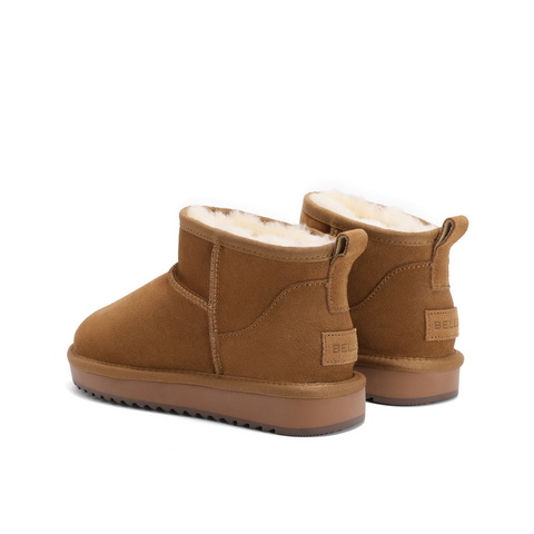 百丽户外徒步雪地靴女2024冬新休闲保暖短靴D1D1DDM4