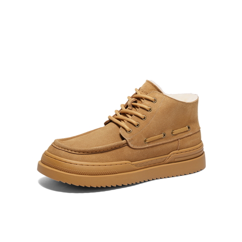 百丽户外休闲雪地靴男靴2024冬新款厚底保暖靴棉靴东北靴A1796DD4