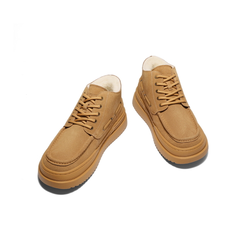 百丽户外休闲雪地靴男靴2024冬新款厚底保暖靴棉靴东北靴A1796DD4