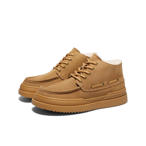 百丽户外休闲雪地靴男靴2024冬新款厚底保暖靴棉靴东北靴A1796DD4