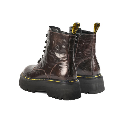 百丽街头复古马丁靴女2024冬新户外徒步短靴B8K1DDZ4