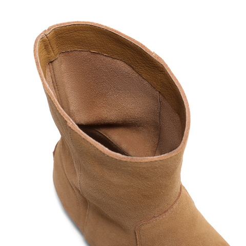 百丽勃肯休闲短靴女2024冬新商场同款显瘦短筒靴D2M1DDZ4